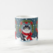 Weihnachtskatze Kaffeetasse (Mittel)