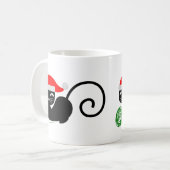 Weihnachtskatze Kaffeetasse (Vorderseite Links)