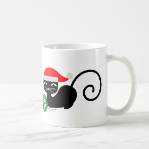 Weihnachtskatze Kaffeetasse