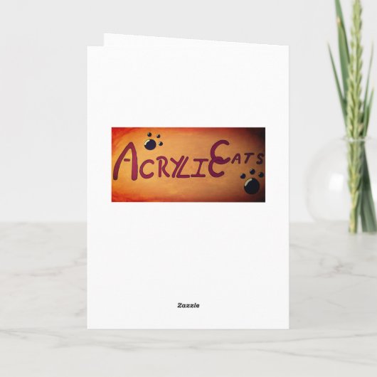 Weihnachtskatze Karte (Rückseite)