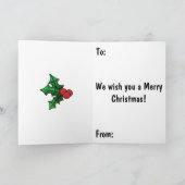 Weihnachtskatze Karte (Innenseite)