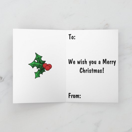 Weihnachtskatze Karte (Innenseite)