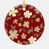 Weihnachtskatze Keramik Ornament (Hinten)