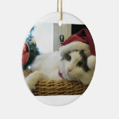 Weihnachtskatze Keramik Ornament (Rechts)