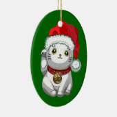 Weihnachtskatze Keramikornament (Rechts)