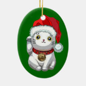 Weihnachtskatze Keramikornament (Hinten)