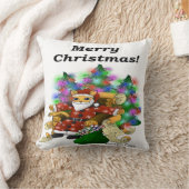 Weihnachtskatze Kissen (Decke)