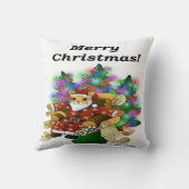 Weihnachtskatze Kissen (Rückseite)