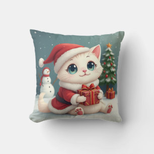 Weihnachtskatze Kissen