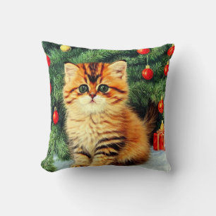 Weihnachtskatze Kissen