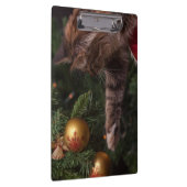 Weihnachtskatze Klemmbrett (Rechts)