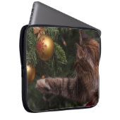 Weihnachtskatze Laptopschutzhülle (Vorne Rechts)