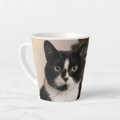 Weihnachtskatze Latte Tasse (Linke Ecke)