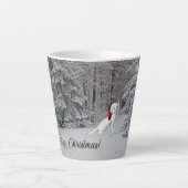 Weihnachtskatze Latte Tasse! Milchtasse (Vorderseite)