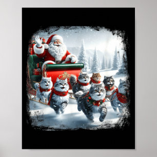 Weihnachtskatze Lustige Katzen Für Jedermann Xmas Poster