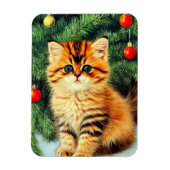 Weihnachtskatze Magnet (Vertikal)