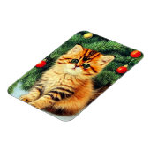 Weihnachtskatze Magnet (Linke Seite)