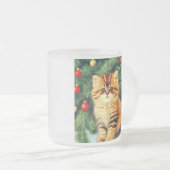 Weihnachtskatze Mattglastasse (VorderseiteRechts)