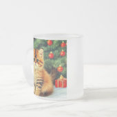 Weihnachtskatze Mattglastasse (Vorderseite Links)