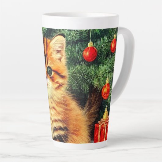 Weihnachtskatze Milchtasse (Rechte Ecke)