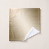 Weihnachtskatze mit Weihnachtsmannmütze, Schneeflo Badhandtuch Set (Waschlappen)