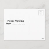 Weihnachtskatze mit Weihnachtsmütze Feiertagspostkarte (Rückseite)