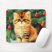 Weihnachtskatze Mousepad (Mit Mouse)