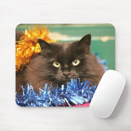 Weihnachtskatze Mousepad (Mit Mouse)