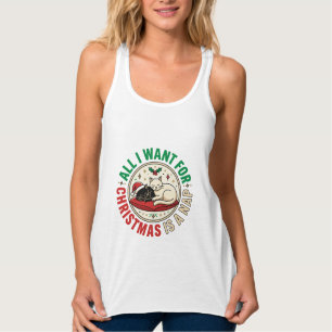 Weihnachtskatze Nap Urlaub Design Tank Top
