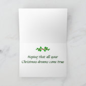 Weihnachtskatze Nickerchen Card Feiertagskarte (Innenseite)