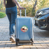 Weihnachtskatze-Nickerchen-Urlaubsdesign Aufkleber (Koffer Insitu)