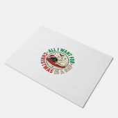 Weihnachtskatze-Nickerchen-Urlaubsdesign Fußmatte (Schrägansicht)