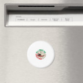 Weihnachtskatze-Nickerchen-Urlaubsdesign Magnet (In Situ (Geschirrspüler))