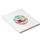 Weihnachtskatze-Nickerchen-Urlaubsdesign Notizblock (angewinkelt)