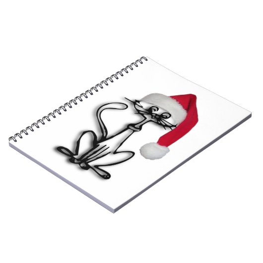 Weihnachtskatze Notizblock (Linke Seite)