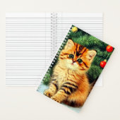 Weihnachtskatze Notizblock (Innen)