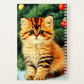 Weihnachtskatze Notizblock (Rückseite)