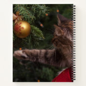 Weihnachtskatze Notizblock (Rückseite)