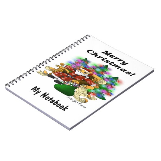 Weihnachtskatze Notizblock (Linke Seite)