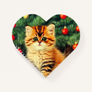 Weihnachtskatze Notizblock