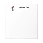 Weihnachtskatze Notizblock (Vorderseite)