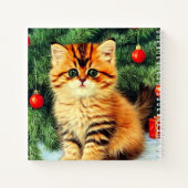 Weihnachtskatze Notizblock (Rückseite)