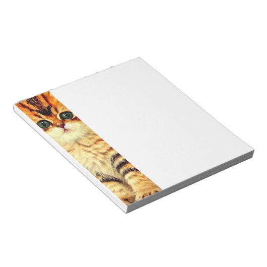 Weihnachtskatze Notizblock (angewinkelt)