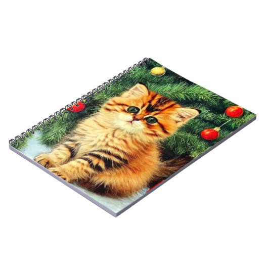 Weihnachtskatze Notizblock (Linke Seite)