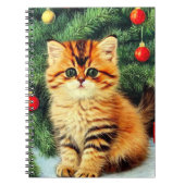 Weihnachtskatze Notizblock (Vorderseite)