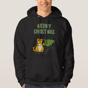 Weihnachtskatze Orange Tiger Tabby xmas tree kitty Hoodie
