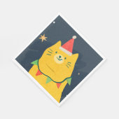 WEIHNACHTSKATZE-PAPIERSERVIETTEN SERVIETTE (Ecke)