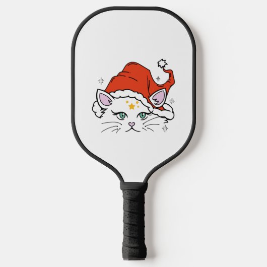 Weihnachtskatze Pickleball Schläger (Vorderseite)