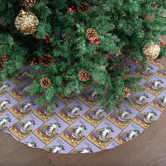 Weihnachtskatze Polyester Weihnachtsbaumdecke