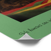 Weihnachtskatze Poster (Ecke)